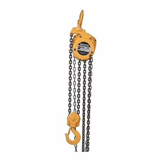 Manual Chain Hoist, 4,000 lb Load Capacity, 10 ft Hoist Lift, 1 3/8 in Hook Opening Manual Chain Hoist Harrington CF020-10