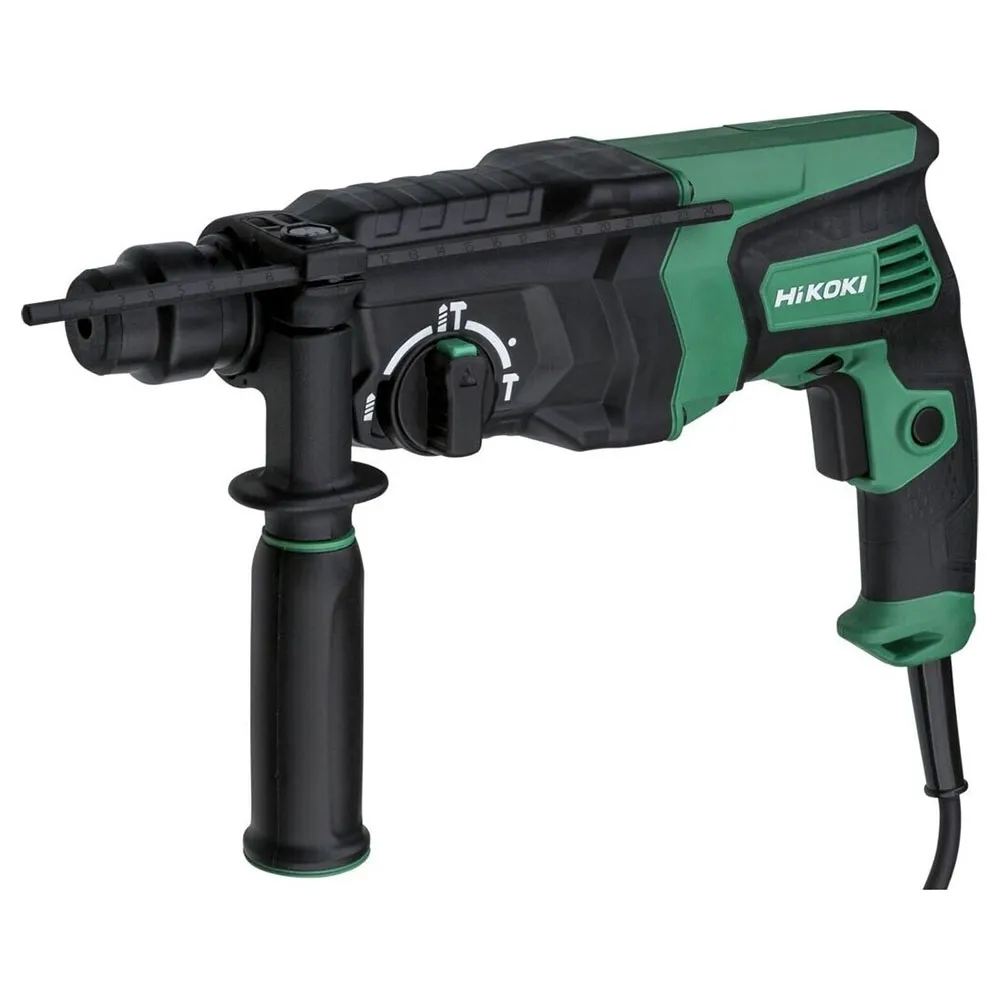 Rotary Hammer, 3 Modes, SDS Plus, Concrete 26mm, 830W, 0~1100rpm, 2.8kg Rotary Hammer Hikoki DH26PC2W1Z