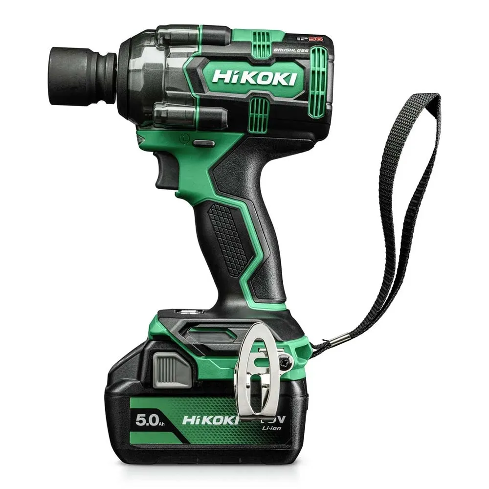 Cordless Impact Wrench 18V, 345 Nm Tightening, 600 Nm Loosening, 4 Modes, 1.95 kg Cordless Impact Wrench Hikoki WR18DHWPZ