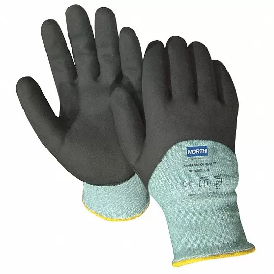 Cut Resistant Glove, Nitrile, Color Black, Green, Size M, PRNFD35X/8M Glove Honeywell NFD35X8M