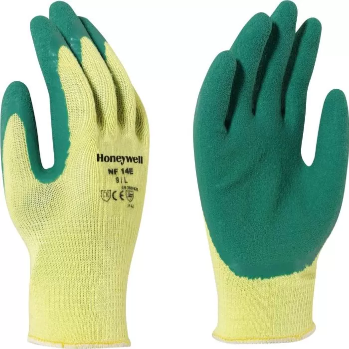 Gloves Duro Task (GREEN/YELLOW) Gloves Honeywell NF14E/10XL