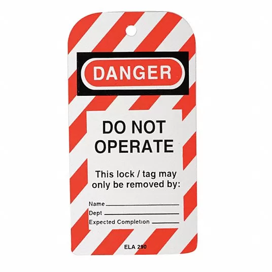 Lockout Tag, Styrene, Do Not Operate, 5 3/4 in x 3 in, 25 PK Lockout Tag Honeywell North ELA2901
