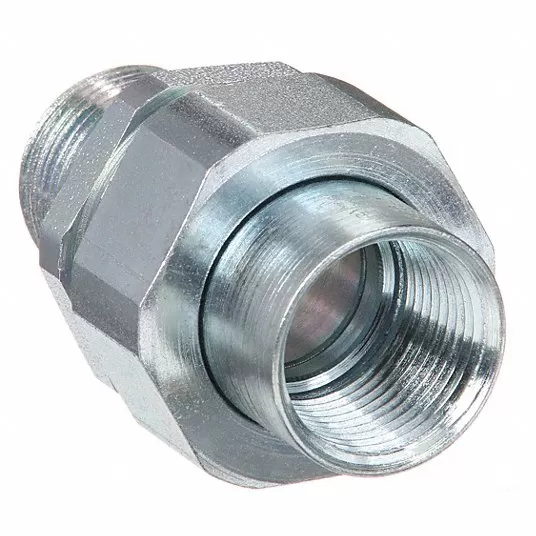 Straight Union - Conduit to Box, Steel, Electroplated, 1 1/4 in Trade Size Straight Union Hubbell Killark UNY4