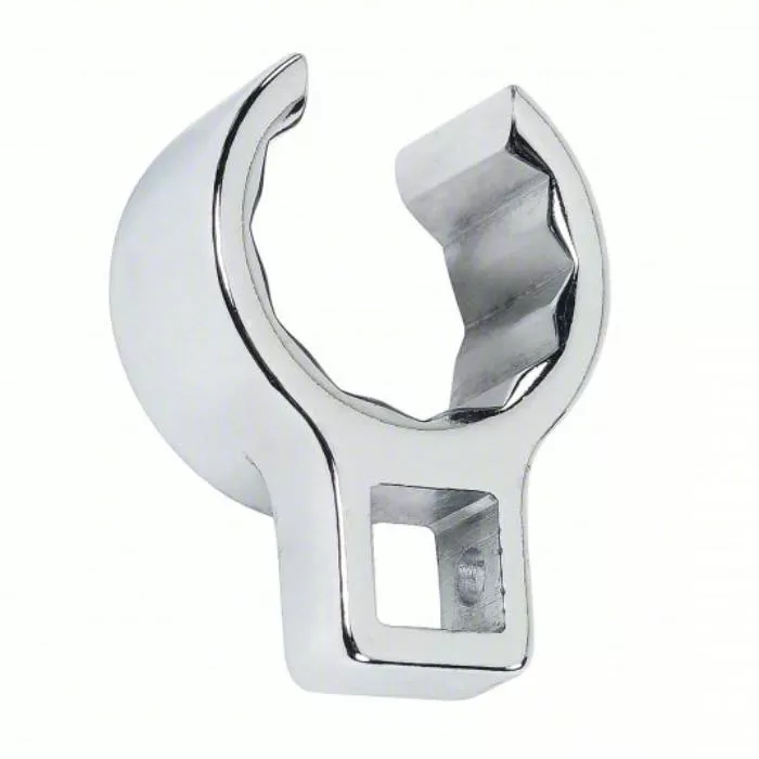 Crowfoot Socket Wrench, 1/2 inch Drive Size, 1 1/4 inch Head Size, 12 Points, Alloy Steel, Chrome Finish Crowfoot Socket Wrench Proto J5340FL