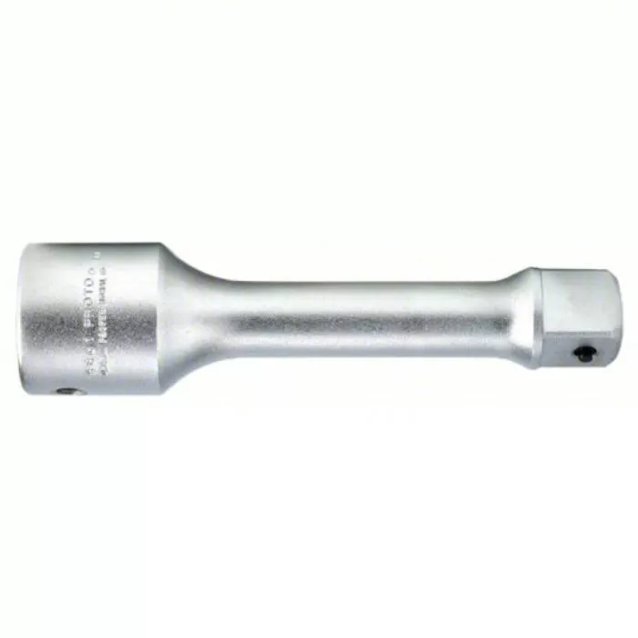Socket Extension, 1  inch Input Drive Size, 1 inch Output Drive Size, 8 inch Overall Length, Chrome Socket Extension Proto J5861
