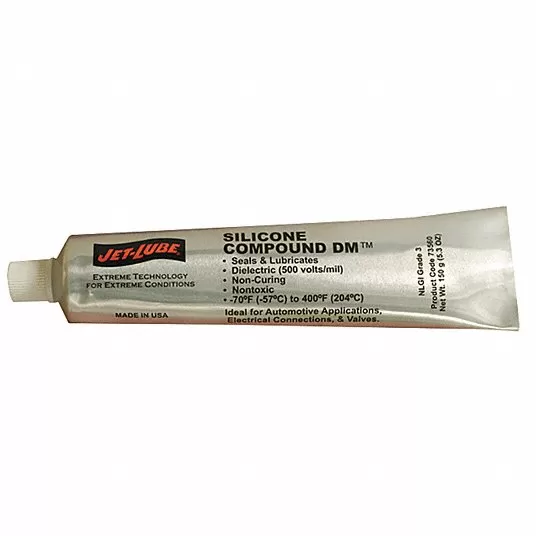 Dielectric Grease, 5.3 oz, Tube, Translucent Grease Jet-Lube 73560