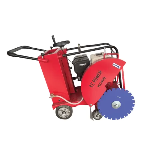 Asphalt and Concrete Road Cutting Machine, 400mm (16inch) ,Maximum cutting 12.5 Centimeter, 13 HP, With Blade Asphalt and Concrete Cutting Kc Power KC400
