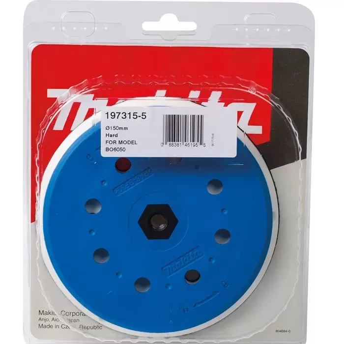 Hard Rubber Pad, 150 mm, For Random Orbit Sander BO6050 Rubber pad  Makita 197315-5