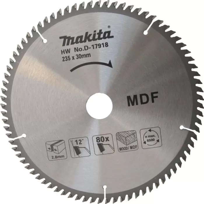 Accessories, Specialized for Cutting (MDF) Medium Density Fiber board 235mm Accessories Makita D-17918