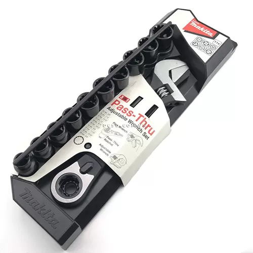 11Pc Pass thru adjustable wrench set adjustable wrench set Makita B-65458