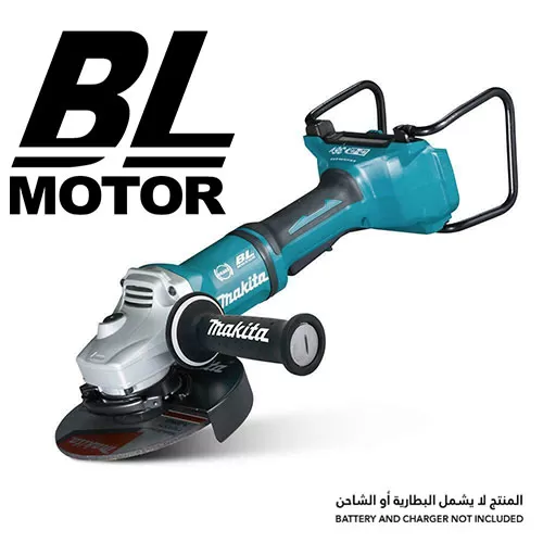 Cordless Brushless Angle Grinder, 180mm (7 inch) , Large Trigger  Switch, 36V, 7800rpm, 6kg Angle Grinder Makita DGA700ZK