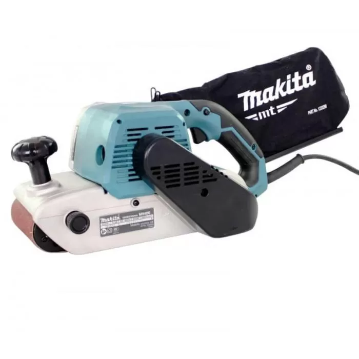 Belt Sander, Belt Size 100 mm x 610 mm (4″ x 24″), 940W, 380m/min, 6.2kg Belt Sander Makita M9400B