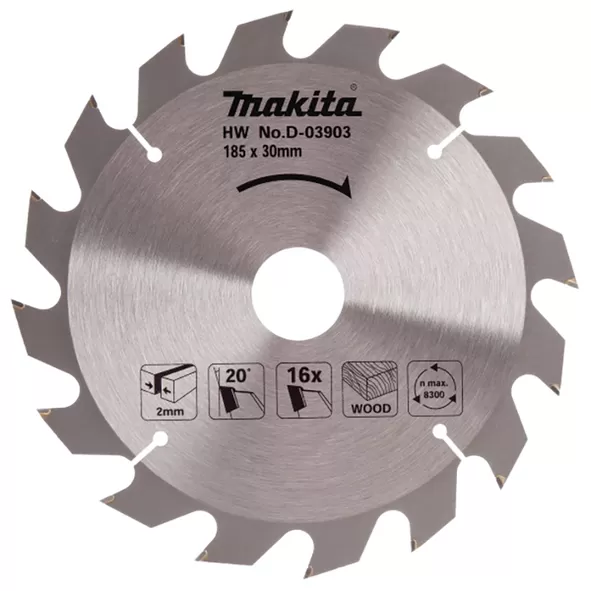 Makita T-01426 2 Piece 6-1/2" Carbide-Tipped Circular Saw Blade Set - View #5