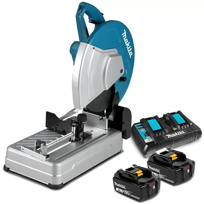 Lithium-Ion Cordless Metal Portable Cut-off,  355mm (14 inch), 18v x 2(36v) - 6.0Ah, 3,800rpm, 17.8kg Cordless Portable Cut-off Makita DLW140PG2