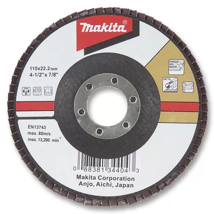 Flap Disc Series 115mm, (Grit Z 60) Flap Disc Makita D-27442