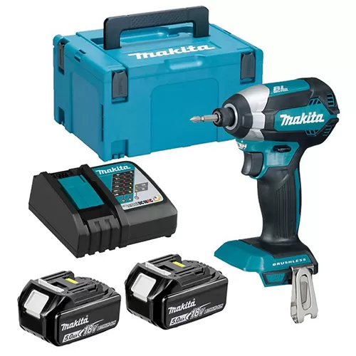 LXT - مفك براغي لاسلكي يعمل ببطارية الليثيوم أيون 18 فولت Impact Driver ماكيتا DTD153RTJ