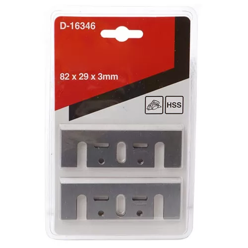 Planer Blade, 82mm, High Speed Steel, Set of 2 Pieces Planer Blade Makita D-16346