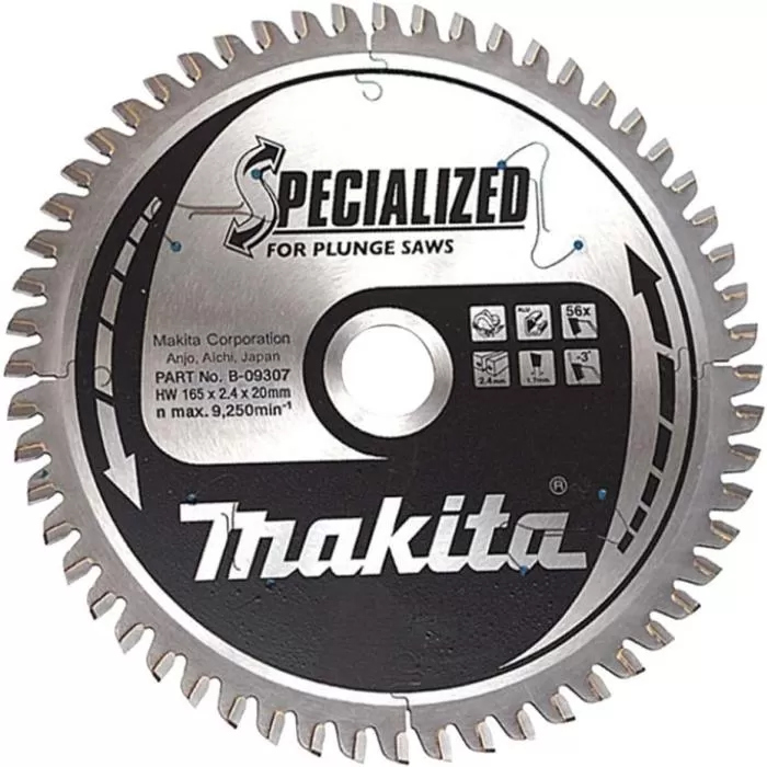 Cordless & Corded Plunge Cut Saw Blades FOR Aluminum ,165MM Saw Blades Makita B-09307