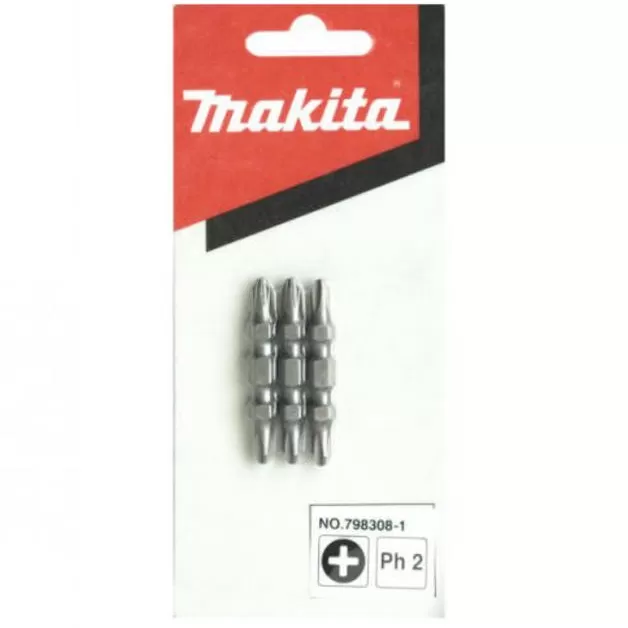 PHILLIPS BIT 2-45 , set of 3 PCS Screwdriver Bit Makita 798308-1