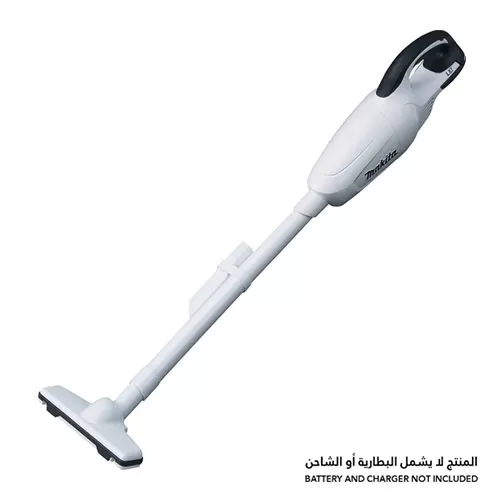 مكنسة لاسلكية، صندوق غبار 650 مل، 18 فولت، قوة الشفط 30 واط، أقصى شفط 4.2 كيلو باسكال، لون أبيض 1.2 كجم مكنسة لاسلكية ماكيتا DCL180ZW