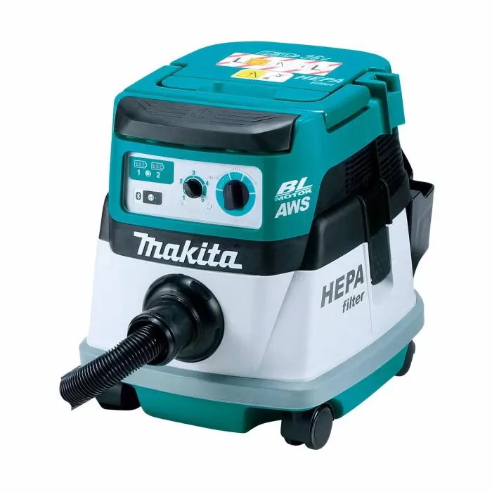 Cordless Brushless Backpack Vacuum Cleaner ,36V , Dry Only ,Suction 9.8 - 4.4 kPa, 8L , 8.4kg Vacuum Makita DVC864LZX