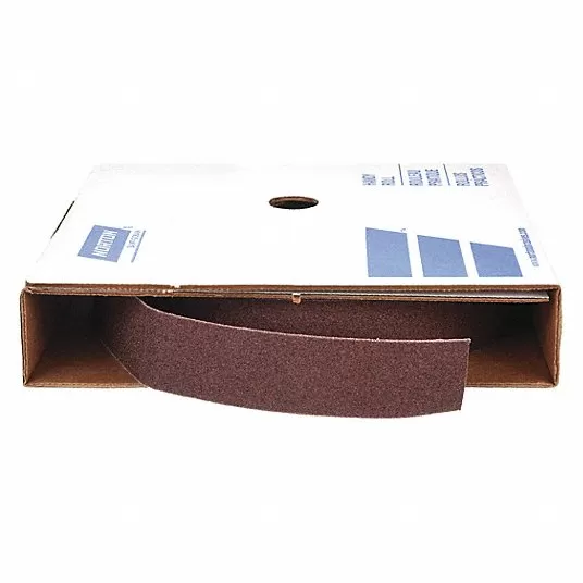 Abrasive Roll, Very Fine, Aluminum Oxide, 320, 150 ft Length, 2 inch Width, Cloth Abrasive Roll Merit 8834191527