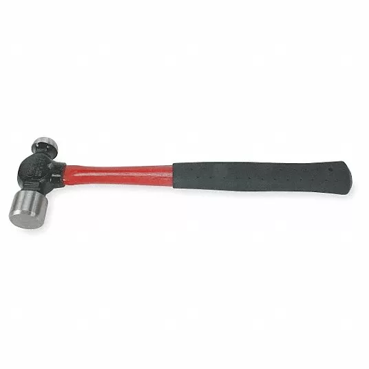Ball Pein Hammer, Head Weight (Oz.) 16.0, Fiberglass Handle, Overall Length 13 Inch,Drop Forged Steel Ball Pein Hammer Proto J1316PGD