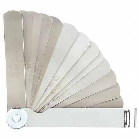 Feeler Gauge Set, 0.06 mm to 0.70 mm, Number of Feeler Blades 15 Feeler Gauge Set Proto J00MM15