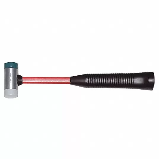 Soft Face Hammer, 2 lb Head Weight, 1 11/16 in Hammer Tip Dia. 3R499 Hammer Proto J1364