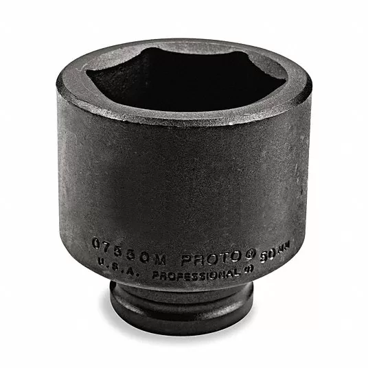 Impact Socket, Socket Size 1 5/16 in, Socket Shape 6-Point, Drive Type Impact, Drive Size 3/4 in Impact Socket Proto J07521