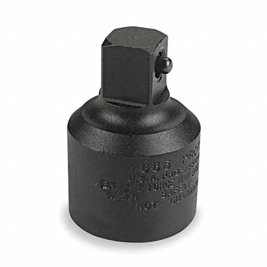 Impact Socket Adapter, Square, 1/2 in 1AW13 Impact Socket Proto J7655