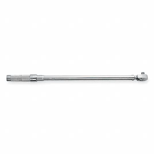 Micrometer Torque Wrench, Foot-Pound, Newton-Meter, Drive Size 3/8 inch, Head Type Fixed Micrometer Torque Wrench Proto J6005C