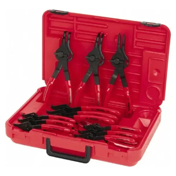 Retaining Ring Plier Set, Internal/External, For 3/8 inch to 3-inch Bore Dia, 0_45°_90° Tip Angle Retaining Ring Plier Set Proto J360B