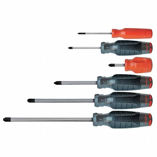 General Purpose Screwdriver Set, Phillips, Pc 6 Screwdriver set Proto 13G272