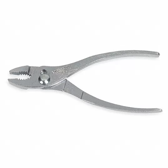 Slip Joint Plier, 3/8 in Max Jaw Opening, 6 1/2 in Overall Lg, 1 3/4 in Jaw Lg, Plain Grip Slip Joint Plier Proto J276