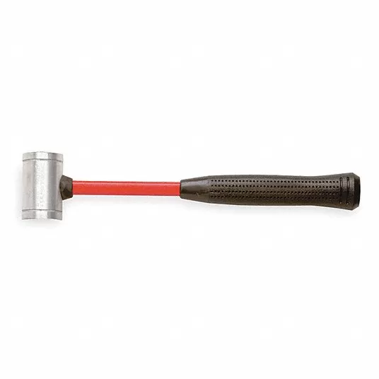 Soft Face Hammer, 8 oz Head Weight, 1 inch Tip Diameter, 12 in Overall Length, Replaceable Tips, Fiberglass Handle Soft Face Hammer Proto JSF105