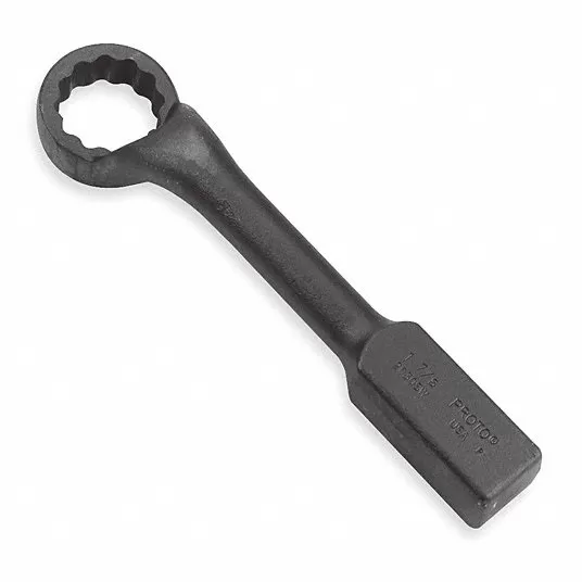 Striking Wrench, Head Size 2 1/2 in, 13 in, 45° 1APH5 Striking Wrench Proto J2640SW