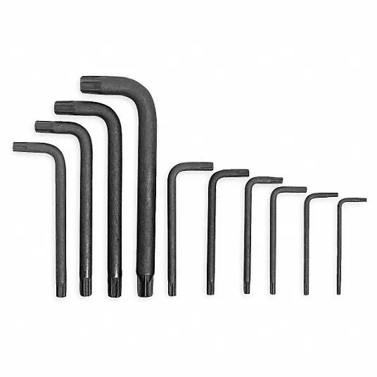 Torx Key Set, L Key Shape, PC 10 Torx Key Set Proto 3R791