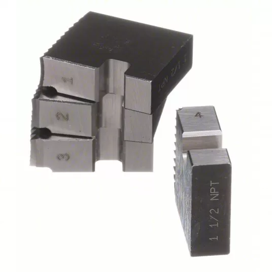 Pipe Die Threading Segmental, For 1-1/2 inch Nominal Pipe Size, 11 1/2 Threads per Inch, Alloy Steel Pipe Die Threading Segmental Ridgid 37845