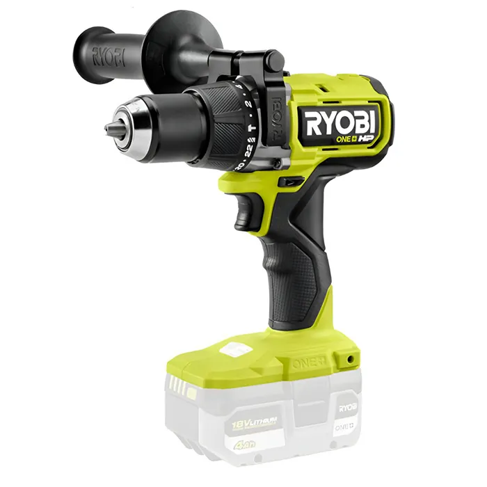 Battery Hammer Drill, For Steel / Wood / Masonry, 13 mm, 18V, 1.8 kg Battery Hammer Drill Ryobi RPD18X1-0 