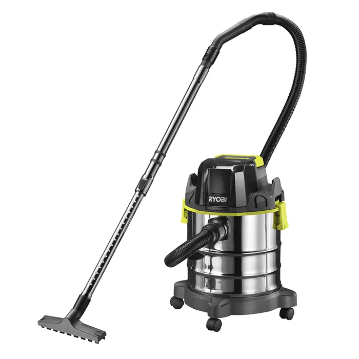 Cordless Vacuum Cleaner,  Wet & Dry, 18V, 18L,Suction 82 Air Watts , 5.1kg Cordless Vacuum Cleaner Ryobi R18WDV-0