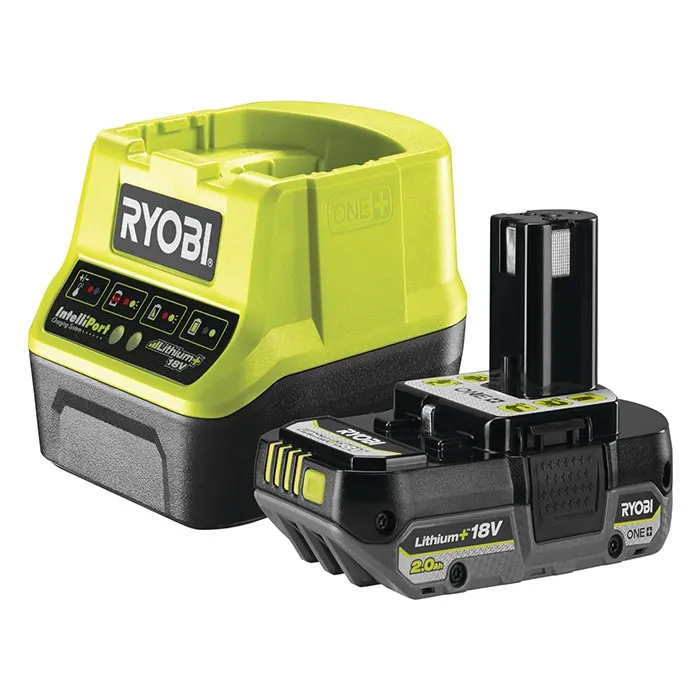 Battery and Charger Set, 18V, 2.0Ah, Lithium-ion Battery and Charger Set Ryobi RC18120-1C20