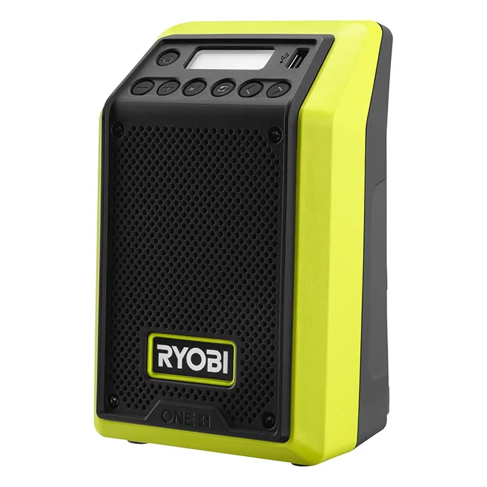 Cordless Bluetooth Radio, Charge Smartphones,18V, 10W, 1.43kg Cordless Bluetooth Radio Ryobi RR18-0