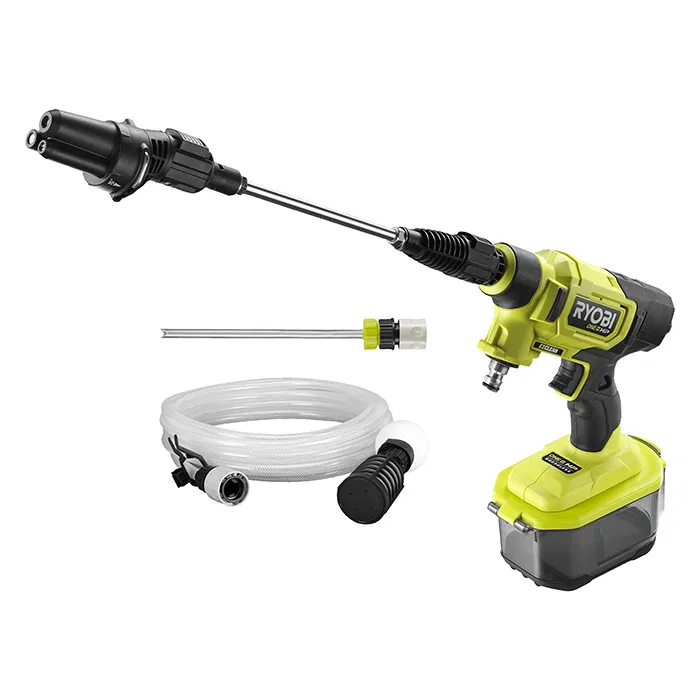 Cordless High Pressure Washer Gun, 41 bar, 18 Volt, 2.4 kg Portable High Pressure Washer Gun Ryobi RY18PWX41A-0