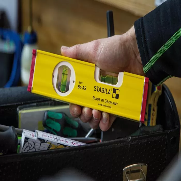 Type 80 AS, Spirit Level, 2Vial, 20cm Spirit Level Stabila 19565