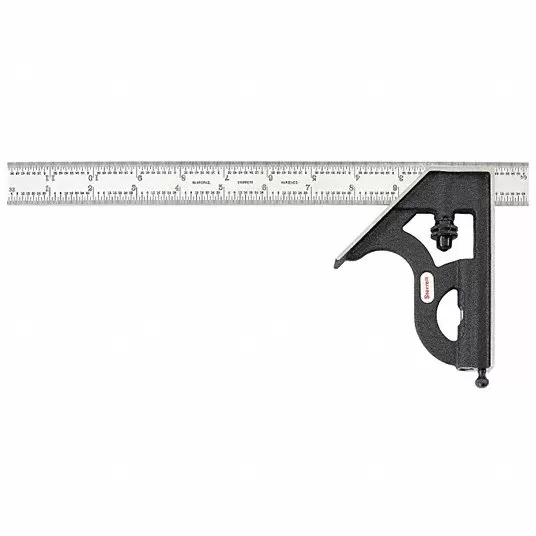 Combination Square, 24 In, 2 Pc Combination Square Starrett C11H-24-4R