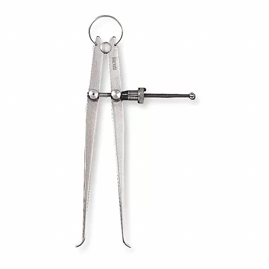 Inside Spring Caliper, Maximum Measurement 150 mm, 6 in, Joint Type Spring, Nut Type Quick-Spring Inside Spring Caliper Starrett 73B-6