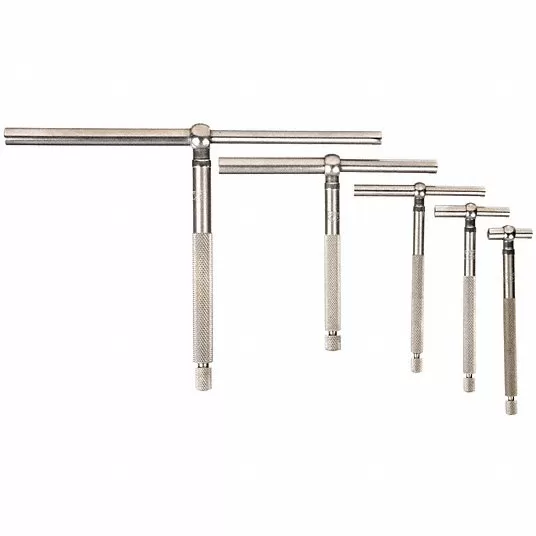 Telescoping Gauge Set, Number of Pieces 5, Range 1/2 in to 6 in, Maximum Measuring Depth 2.625 in Telescoping Gauge Set Starrett S229GZ