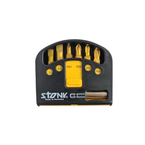 PREMIUM GOLD BOX SWIFT BITS SET, 6 PC + MAGNETIC BITHOLDER BIT SET Stony 617111324