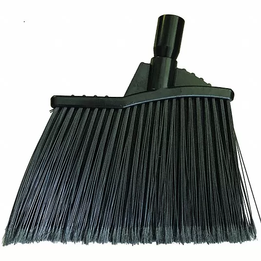 Synthetic Angle Broom Head, 9 in Sweep Face Broom Head Tough Guy 1NFG3